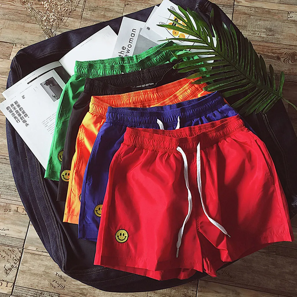 Новинка, мужские шорты с принтом, летние, размера плюс, тонкие, быстросохнущие, одежда, короткие, Homme, пляжные брюки, повседневные, спортивные, короткие штаны