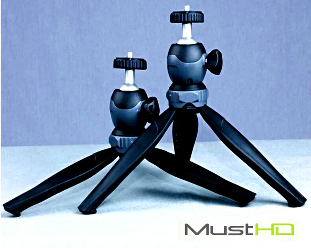 MustHD Lightweight Tripod With Detachable Ball Head 360 Degree Rotation