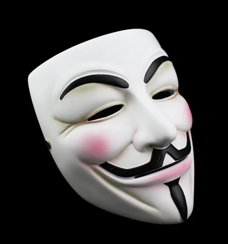 Высокое качество V для вендетты маска смолы собрать домашний декор вечерние линзы для косплея аноним маска Guy Fawkes