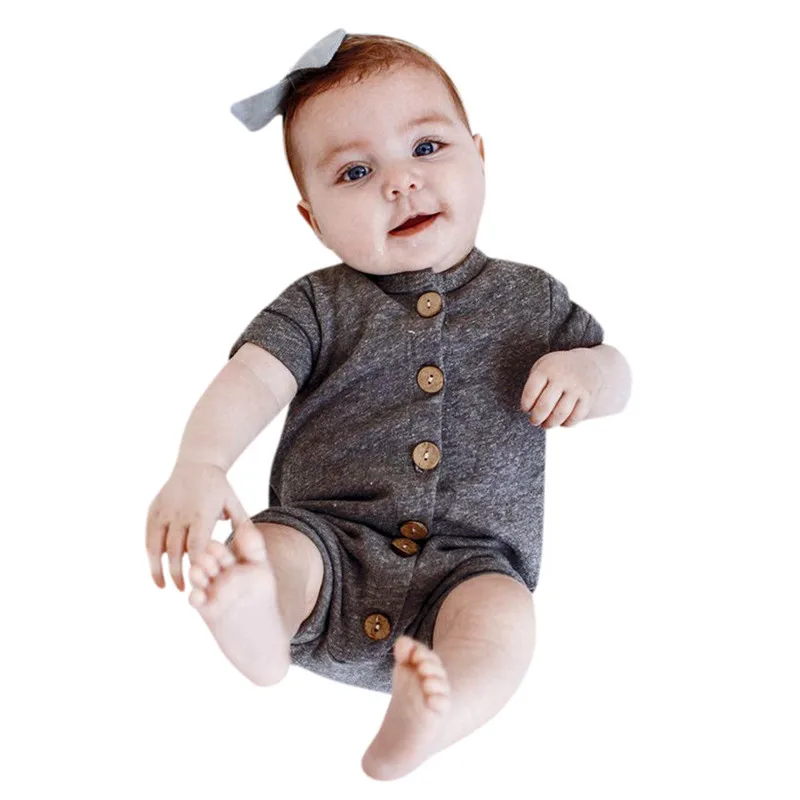 The new fashion cute design Newborn Infant Baby Girl Short Sleeve Striped Romper Jumpsuit Outfits Clothes  (7)