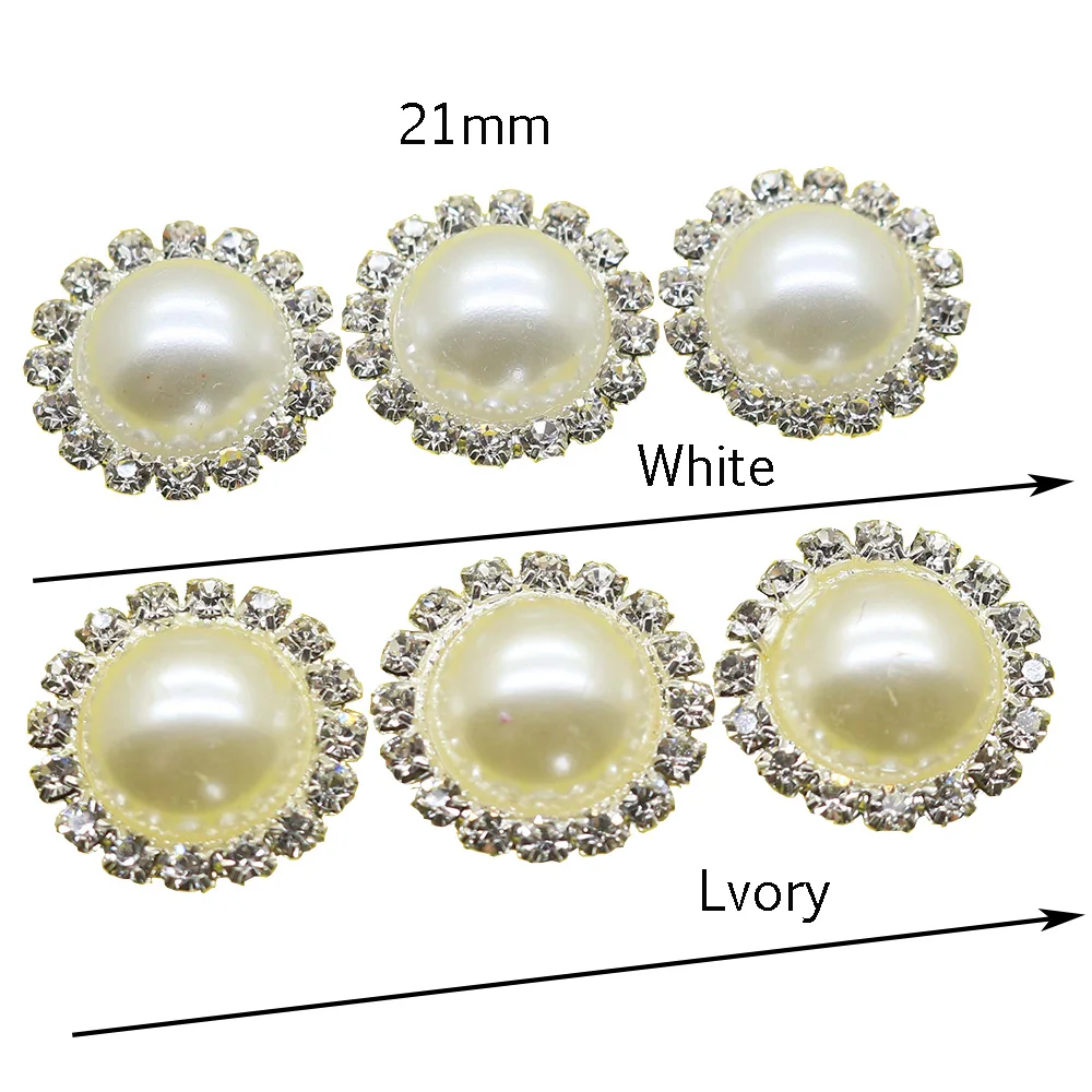 10 шт. круглая подарочная коробка для волос 21 мм|rhinestone button wedding|rhinestone buttonsbuttons wedding |