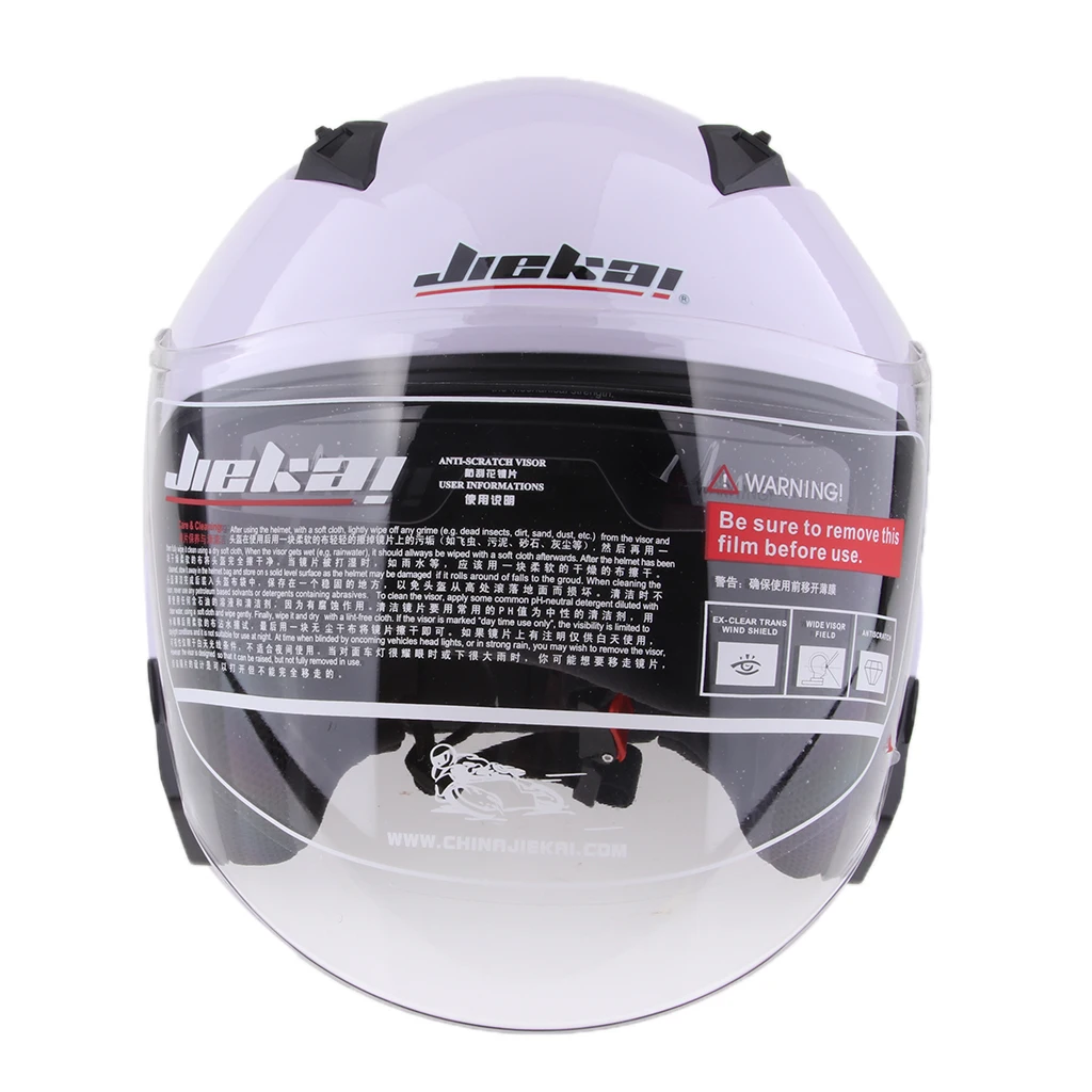  1 Piece  ABS plastic Motorcycle 3/4 Open Face Helmet with Full Face Shield Visor Sun Shield Full Face Helmet 
