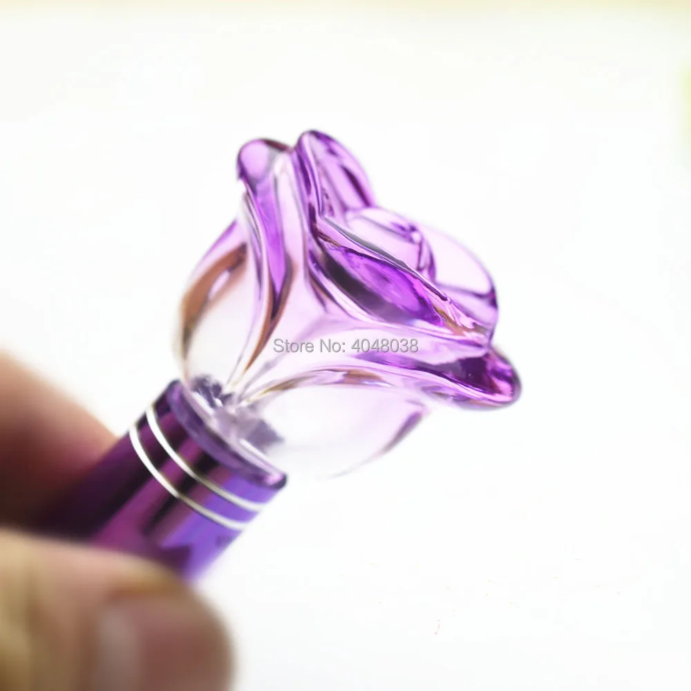Perfume Refillable Bottle Colorful Glass Spray Pump Vials Rose Shape Portable Cosmetic Toner Spray Bottle 6 ML Mist Atomizer (4)