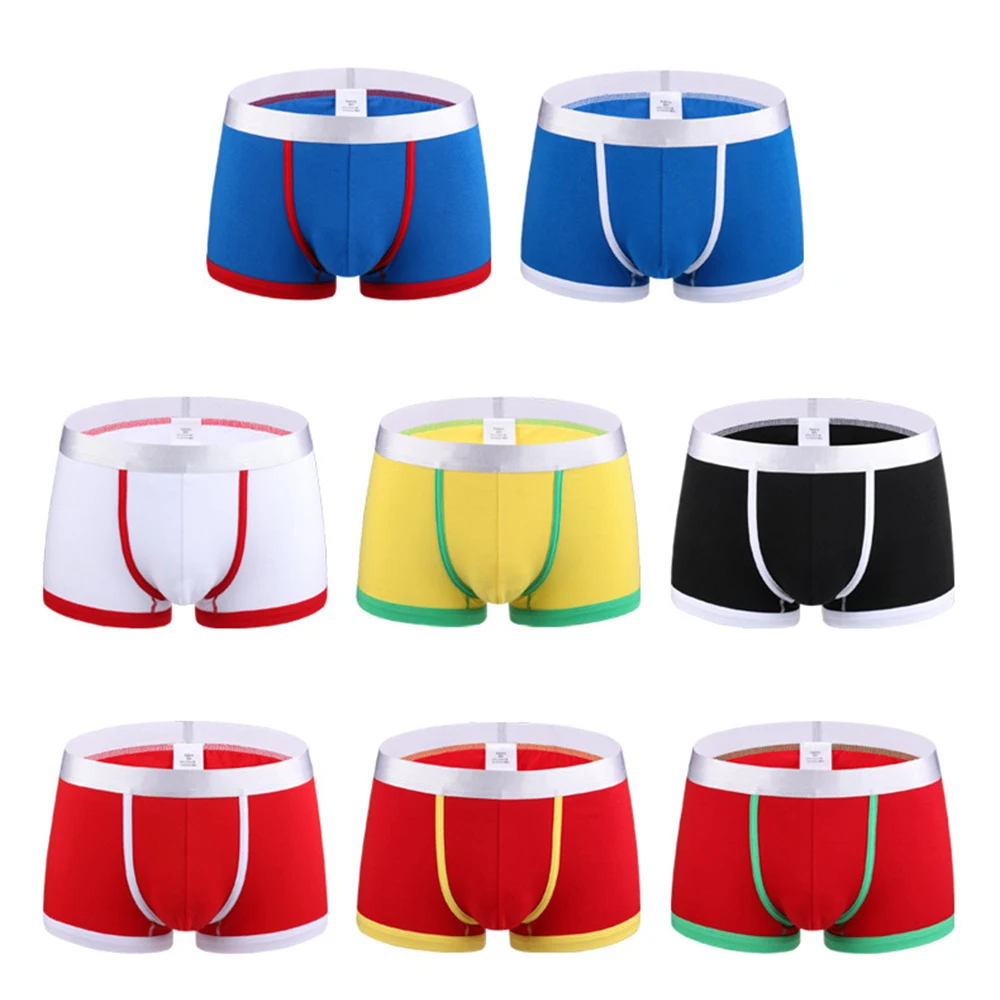 Brand Men Boxer Sexy Boxer Men's Underwear Cotton Boxer Short Colorful