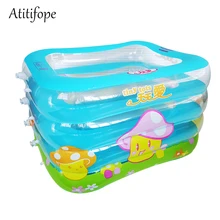 Детский бассейн портативный надувной детский бассейн Ванна Малыш младенческой новорожденных складной Душ бассейн надувная Ванна
