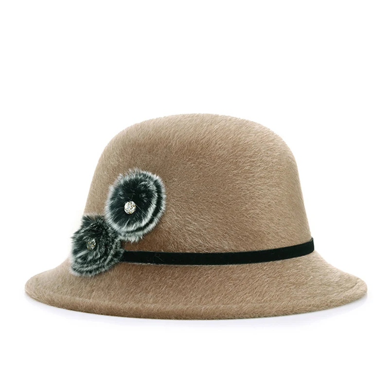 khaki bowler hat