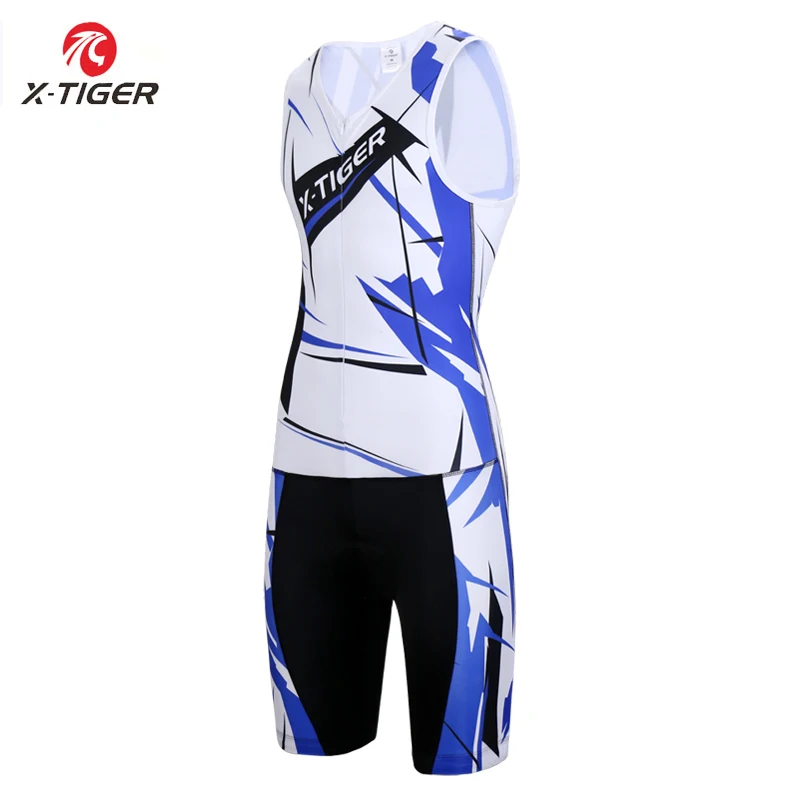 

X-Tiger Brand 2020 Triathlon Sleeveless Cycling Jersey With Compression Sponge Padding Breathable Mountain Road Bike Clothing