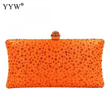 Оранжевый клатч, новинка, стразы вечерние клатчи, сумочка, модные элегантные вечерние клатчи для девушек, сумка для девочек, мини-сумочка для телефона