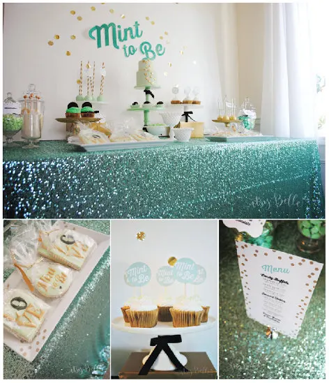 Round Sequin Tablecloth 187
