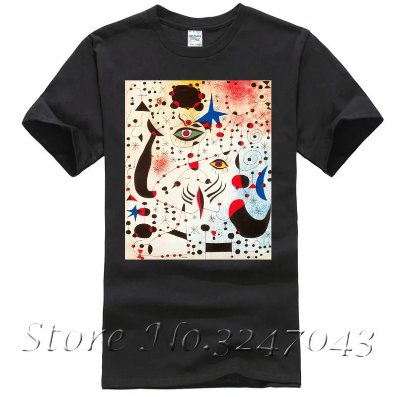 

Ciphers and in Love with a Woman T Shirt by Joan Miro Men's T-shirt