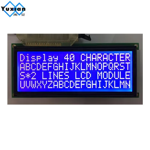 

Free Shipping 2pcs LCD2004 20*4 20x4 lcd display big character big size blue 146*62.5mm HD44780 LC2042 AC204B SBS02004A0