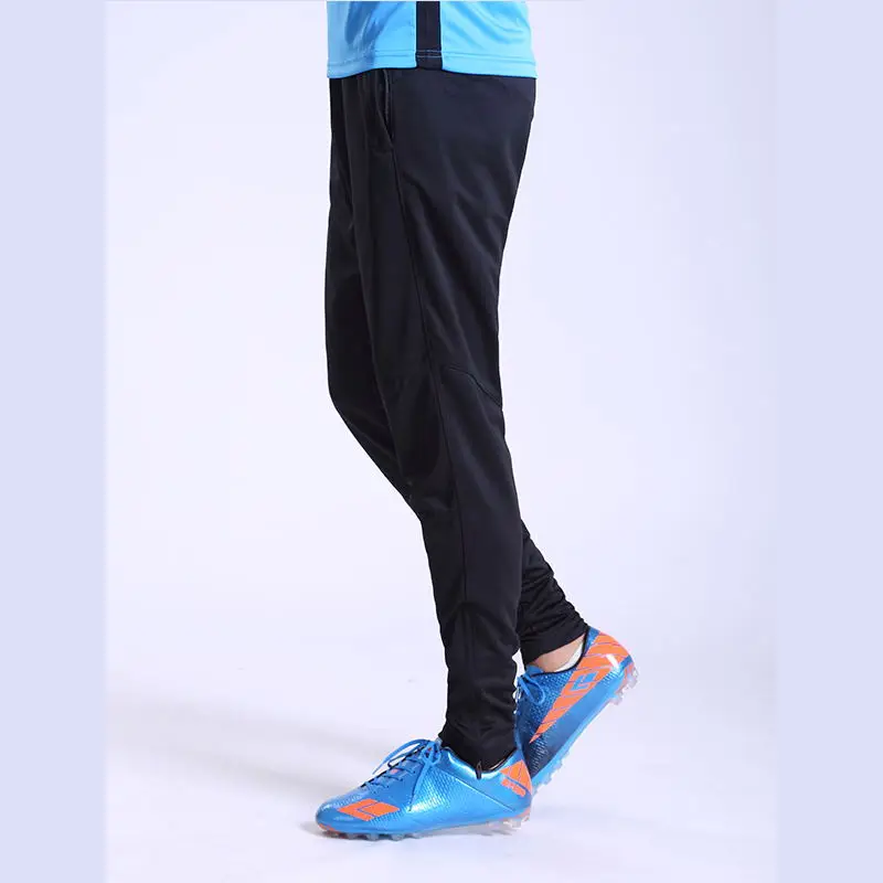 Men Soccer Pants With Pocket Zipper 