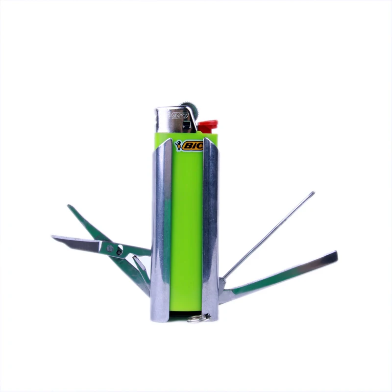 

French BIC Multifunction Tools Lighter Stainless Steel case Explosion proof tools lighter sets