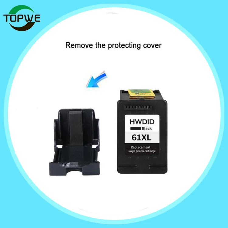 2 Pack Ink Cartridge Compatible for HP 61 XL for HP Deskjet 1000 1050