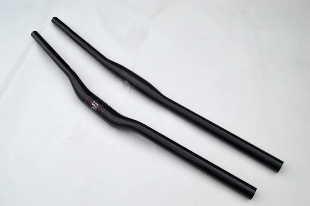 no full carbon fiber mountian bike handlebar bike accessories riser bar flat bar bicycle parts 3k finish 31.8*720/740/760mm