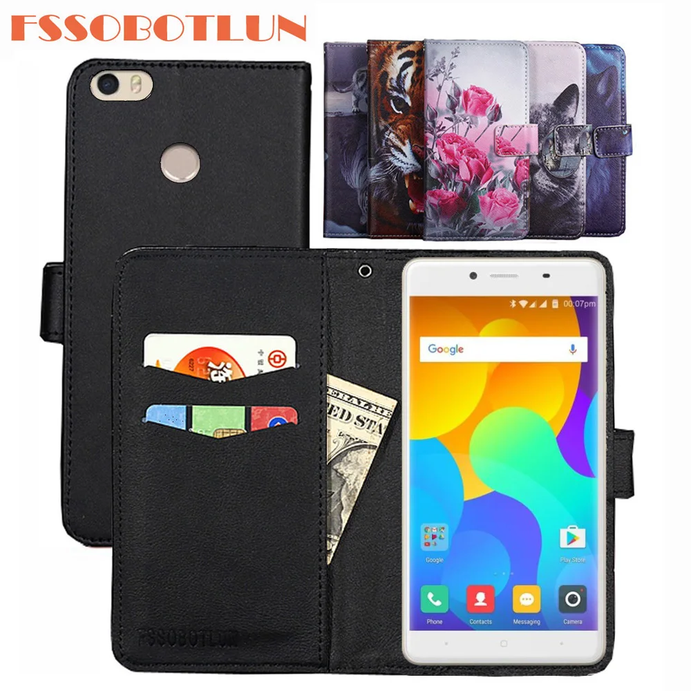 FSSOBOTLUN FFor Micromax Yu Yureka 2 Чехол из искусственной кожи Ретро Флип Магнитный чехол для