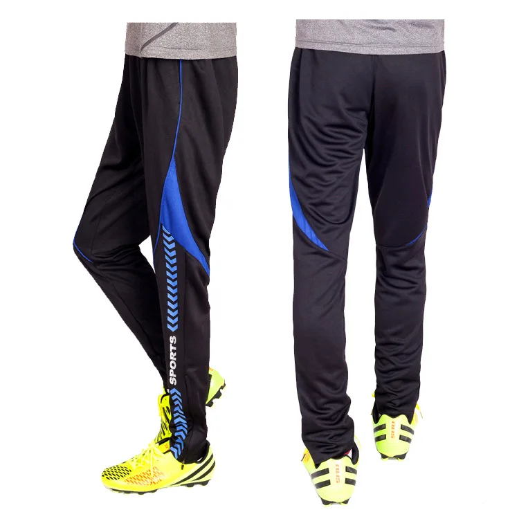 Длинные штаны с карманами на молнии для футбола, профессиональные мужские Штаны для игры в футбол и бега, спортивная одежда для бега