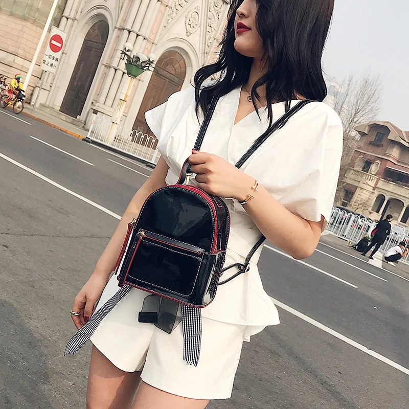 

2019 Women Fashion Laser Backpacks Summer Candy Color Backpack For Teens Girls Bling Small Back Pack Female Bagpack