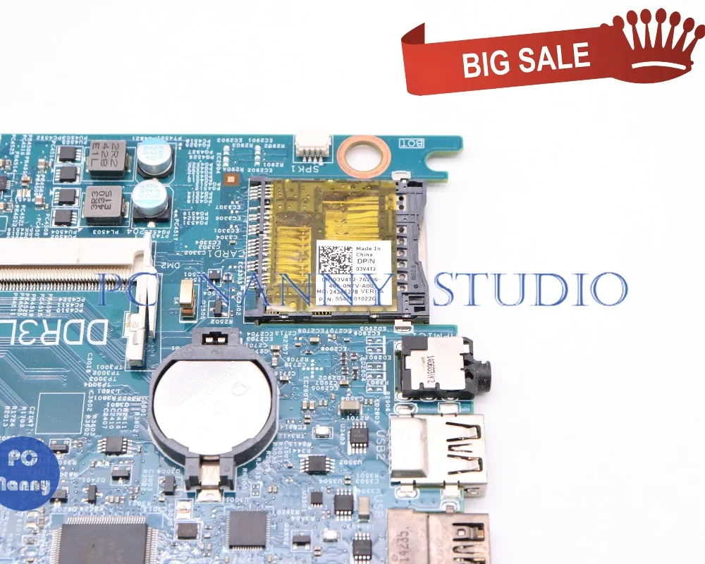 amazing  PCNANNY DOH50 MB 12311-2 KJ7NX CN-03V4T2 03V4T2 3V4T2 For Dell Inspiron 15 7537 Laptop Motherboard 