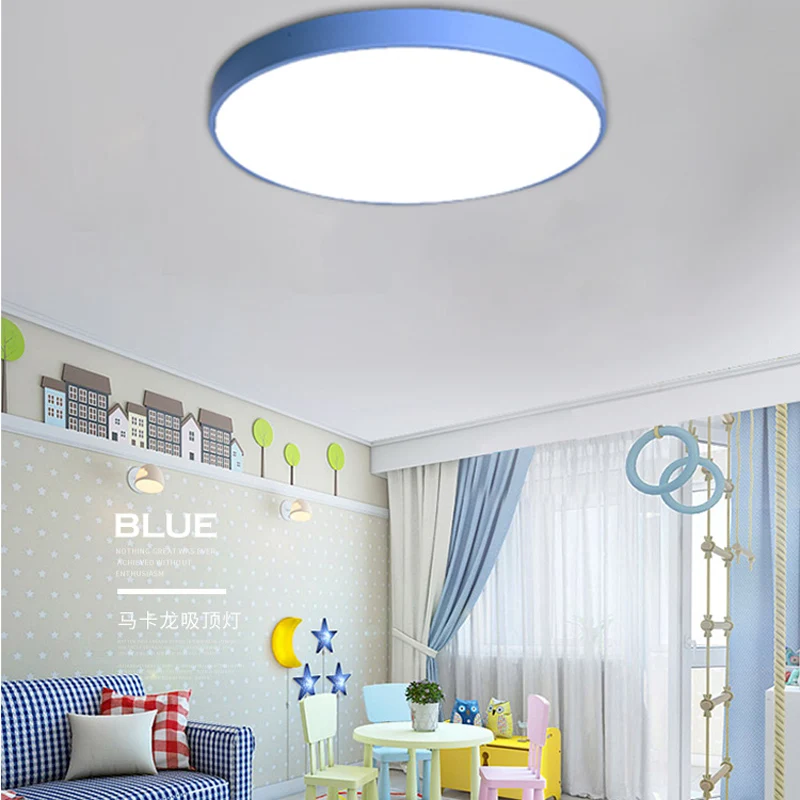 Online Moderno LED luz de techo sala de estar dormitorio luz pasillo balcón LED lámpara de techo cocina luces de techo montaje en superficie
