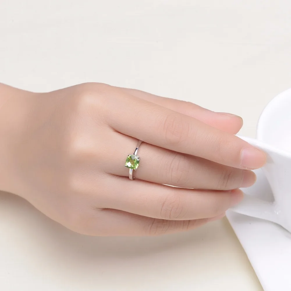 Женский ювелирный комплект из серебра 925 пробы с зеленым Перидотом|jewelry sets|fine
