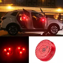 

2pcs Car Door Safety Reflector Anti-Collision Warning LED Lights indicator avoid crash strobe flash signal light car styling