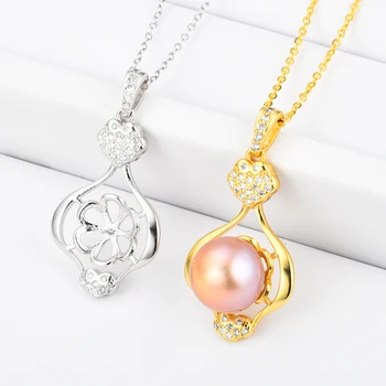 

Beautiful New Exquisite Pearl Pendant Mountings, Pendant Findings, Pendant Settings Jewelry Parts Fittings Women Accessories
