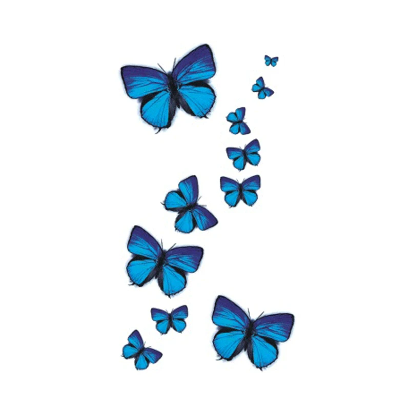 Бабочки синие картинки для печати