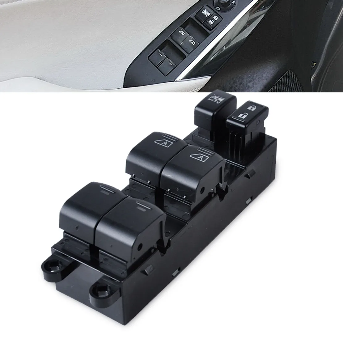 

DWCX Electric Power Window Master Switch LH Driver Side 25401-ZT10A for Nissan Titan 2008 2009 2010 - 2012 For Armada 2004 2005