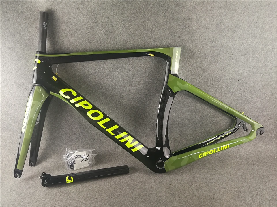 Clearance Good quality With 3K Green Camouflage NK1K carbon road bike frame XXS-XS-S-M-L-XL 6 sizes for your selection 1 Clearance Good quality With 3K Green Camouflage NK1K carbon road bike frame XXS-XS-S-M-L-XL 6 sizes for your selection 1