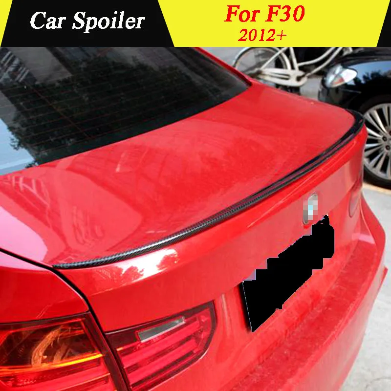 

For BMW F30 M3 320i 328i 2012 2013 2014 2015 2016 2017 Carbon Fiber M4 Style Black Car Tail Wing Decoration Rear Trunk Spoiler