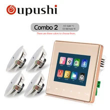 Oupushi домашний аудио визуальный в стенах усилители, FM/SD/AUX in/USB музыкальный плеер, Bluetooth цифровой стерео усилитель, домашний кинотеатр cinem