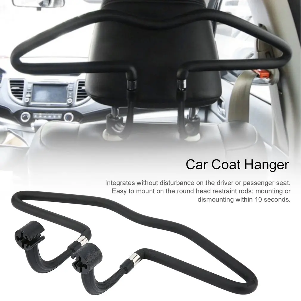 Convenient Car Coat Hanger Auto Seat Headrest Clothes Coat Suit Pattern