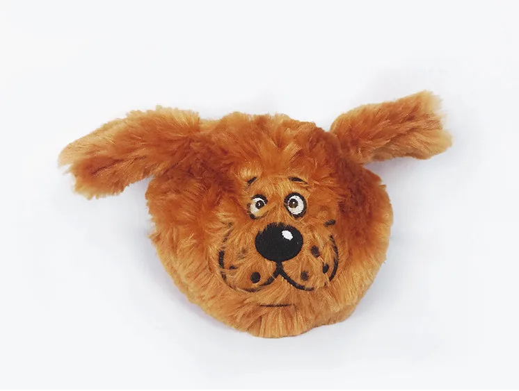 Pet электрическая прыгающая плюшевая игрушка мяч мультяшная голова животного вокальная Вибрация игрушка для собаки плюшевая пищащая игрушка для собаки жевательная игрушка