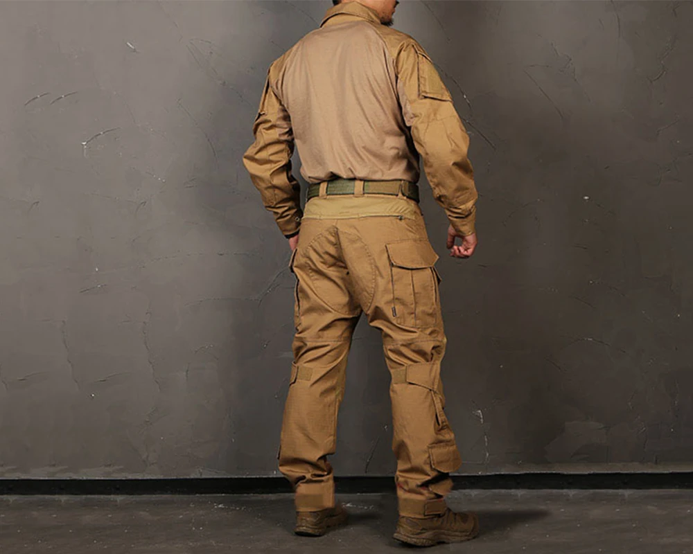 EMERSONGEAR G3 боевая униформа для страйкбола рубашка брюки с наколенниками военный тактический Костюм охотничья одежда EM9351