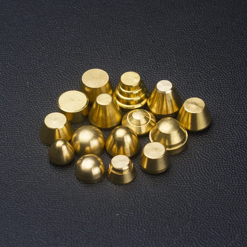 

20Pcs Pure copper DIY bag bottom studs rivets buttons screw for shoes technical equipment bag clothes belt intimate accessories