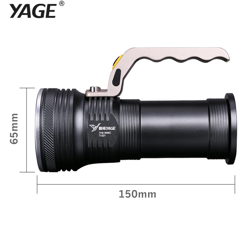 YAGE перезаряжаемый CREE светодиодный фонарик Ручной фонарь для кемпинга сенсорный