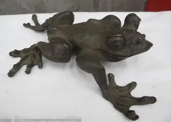 

Chinese Folk Classical Bronze Copper Carved Frog Statue