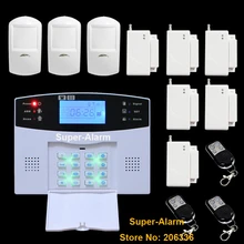 Quad Band Беспроводной Домашней Системы Безопасности GSM Сигнализация ЖК-Экран