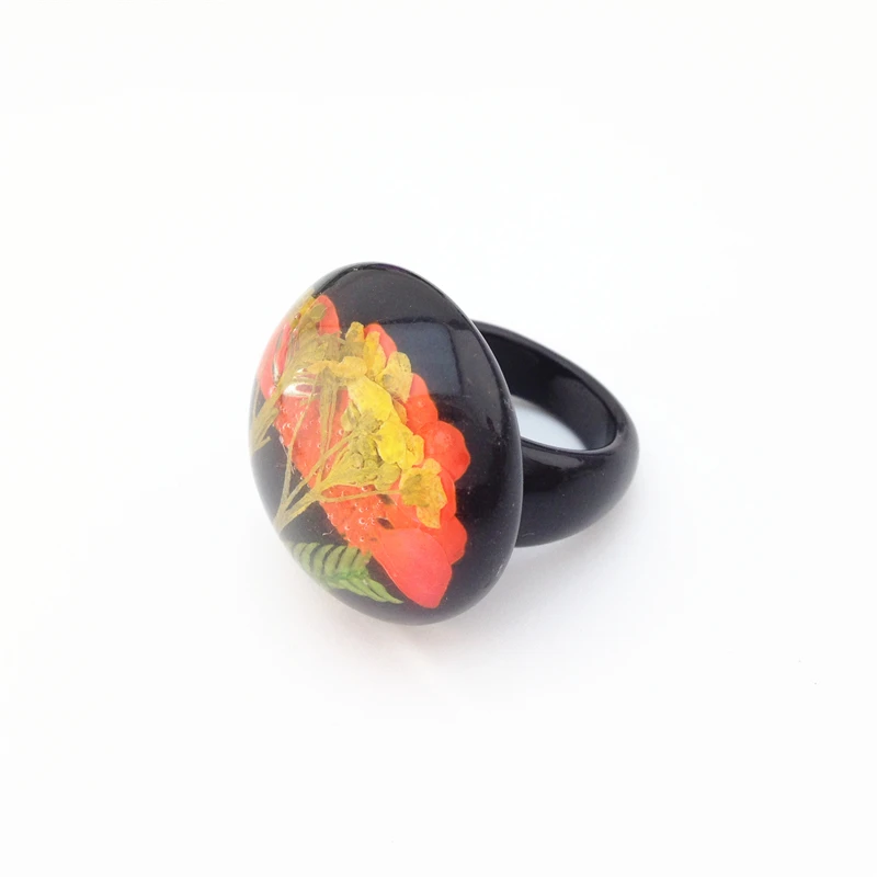 european and american fashion jewelry wholesale ring black plastic really flowers leaves special female ring - Plastic Wedding Rings european and american fashion jewelry wholesale ring black plastic really flowers leaves special female ring - Plastic Wedding Rings