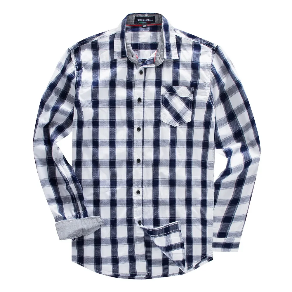 Top brand  Men's shirt Long Sleeve 100% Cotton Male Brand Casual Shirt Autumn Winter Camisa Masculina European Plus Size (11)