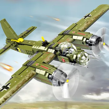 

559pcs Iron Empire Series Military Bombing Plane Building Blocks Compatible Helicopter Army Soldier Figures Toys For Child Boy