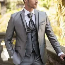Лучшие продажи, Изготовленные На Заказ высококачественные костюмы, бальные платья, мужские костюмы, парадный смокинг жениха, бизнес(пиджак+ брюки+ жилет+ галстук