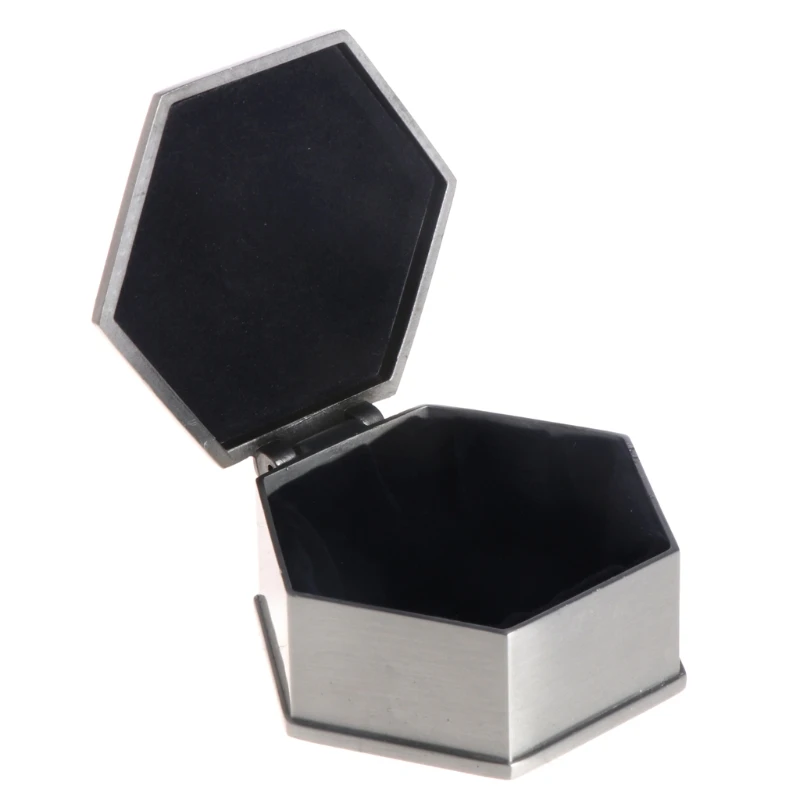 JAVRICK шкатулка цветок шестиугольные кольца чехол предложение ретро коробка для хранения металлический дисплей сплав