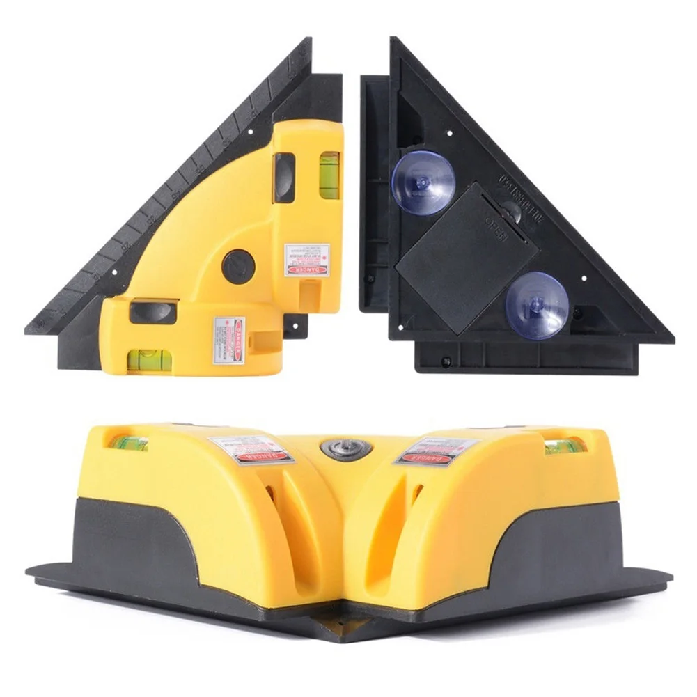 

New Hot Right Angle 90 Degree Horizontal Vertical Projection Square Level Red Light Line Tool