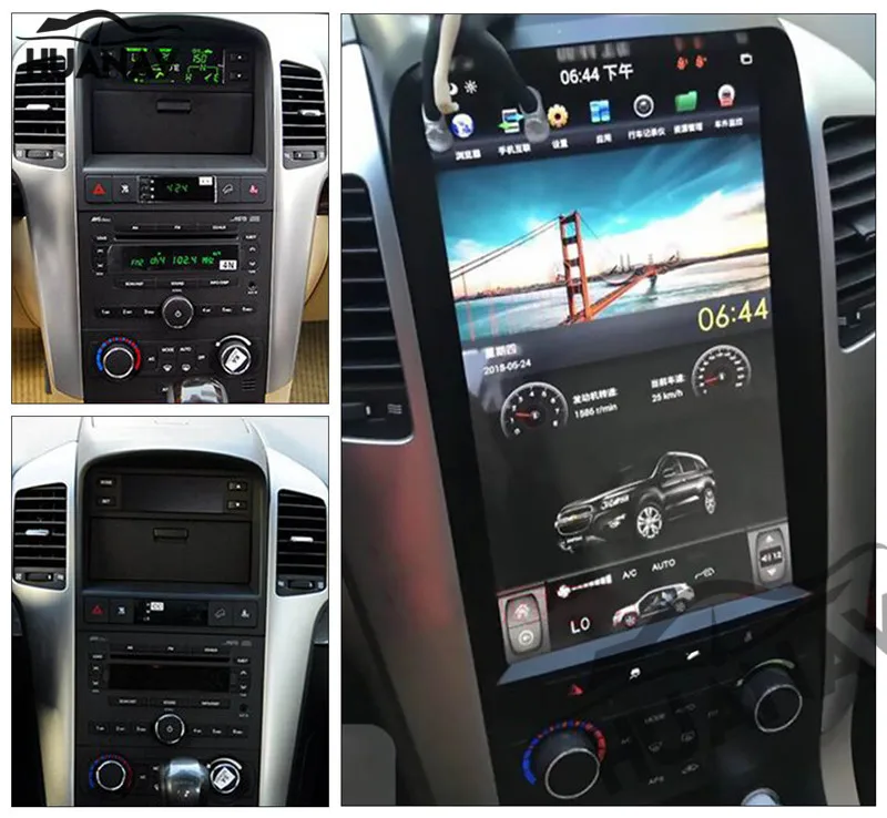 Best HUANVA Android6.0 Stereo no Car DVD Player GPS Navigation For Chevrolet Captiva 2007 2008 2009 2010 2011 2012 player Headunit 1