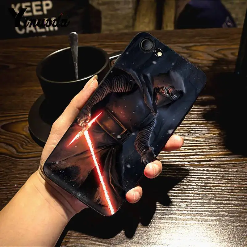 Yinuoda для iphone 7 6 X Чехол REY KYLO REN LIGHTSABER FIGHT чехол для телефона для iphone X 8 7 6 6S Plus X 5 5S SE XR XS XSMAX