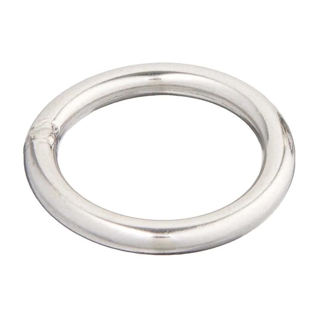 

M4 x 30mm Stainless Steel Strapping Welded Round O Rings 10 Pcs