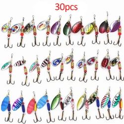 30Pcs/lot Fishing Lures Spinners Iron Hook Lures Multiple Colors Fish Lure Baits Set Tackle Accessories 30Pcs/lot Fishing Lures Spinners Iron Hook Lures Multiple Colors Fish Lure Baits Set Tackle Accessories