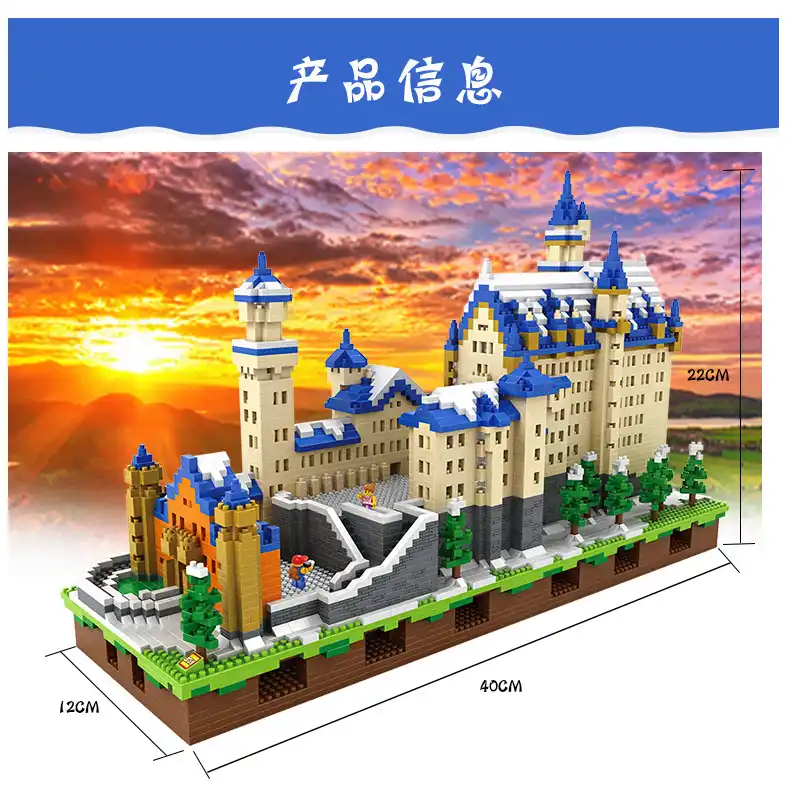 Loz Diamant Blocs Architecture Jouets Schloss Neuschwanstein Chateau Modele New Swan Pierre Chateau Blocs De Jeu De Construction Jeu De Construction Blocs De Constructionloz Architecture Aliexpress